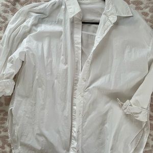 Zara oversized poplin shirt